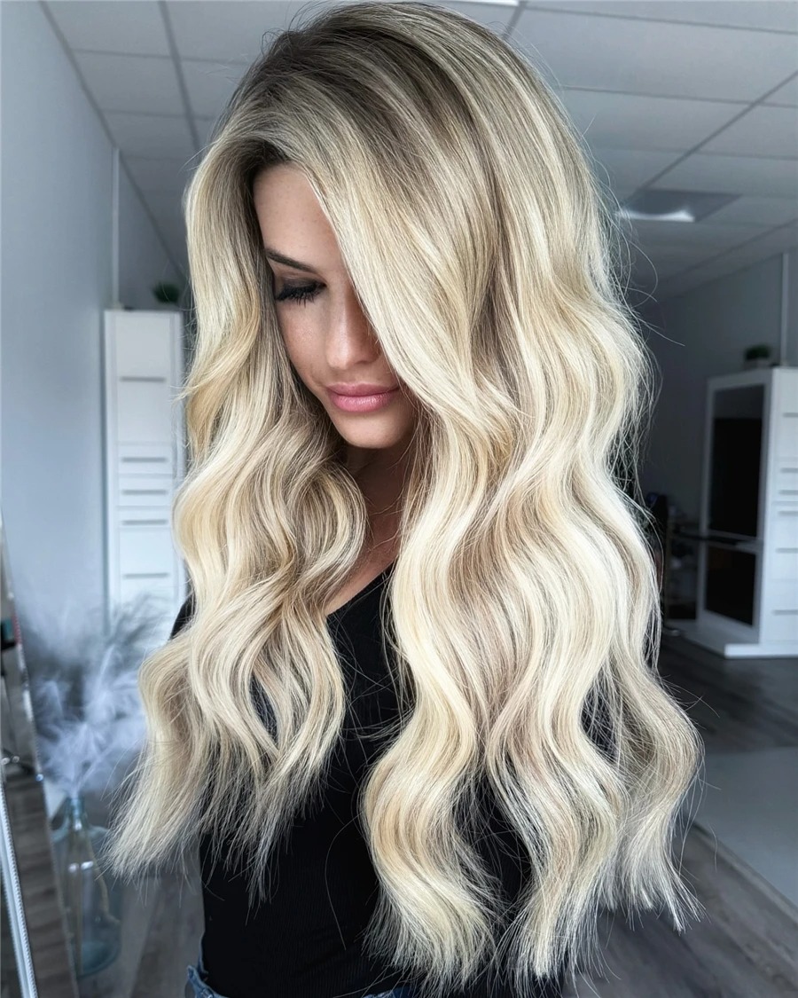 Lace Front Wig Human Hair 13x6 Blonde Human Hair Wigs 250% Density Body Wave Lace Front Wigs Human Hair Pre Plucked 26 Inch Synthetic