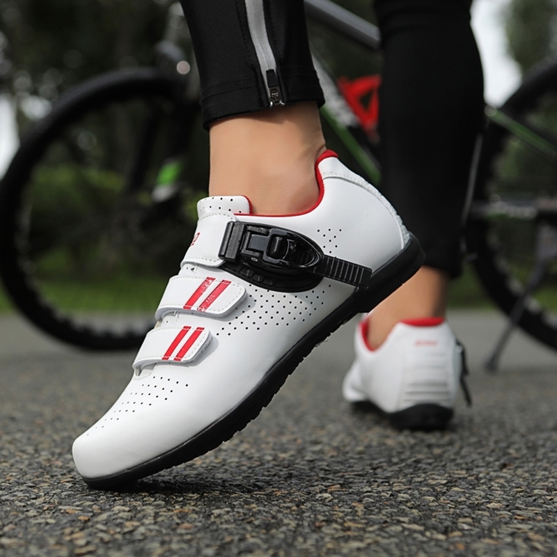 Mens Bicycle Shoes Compatible with Peloton Road Bikes Cycling and PreInstalled Triangle for w250528