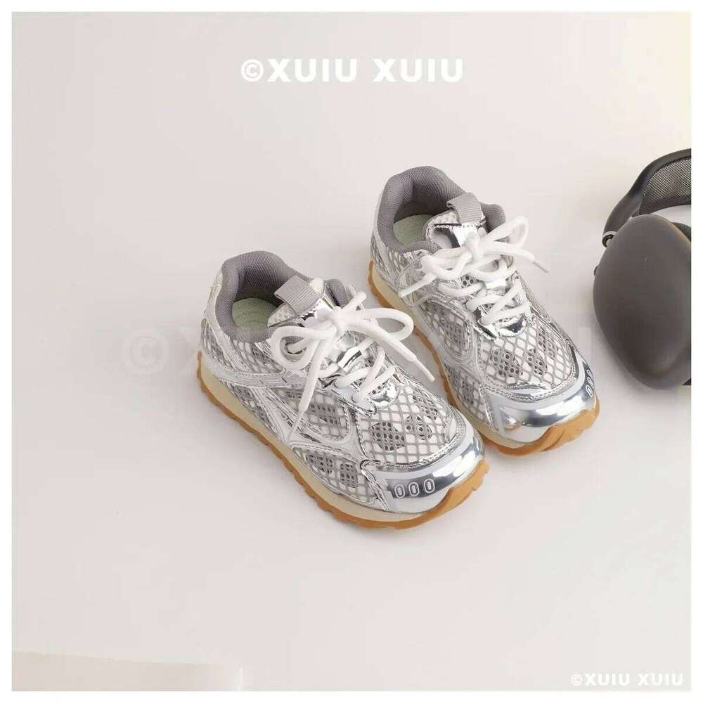 2025 Summer Boys Girl Sports Running Shoes Baby Toddler Kid Breathable Orbit Metallic Sneaker Children Casual Fashion Tenis Shoe