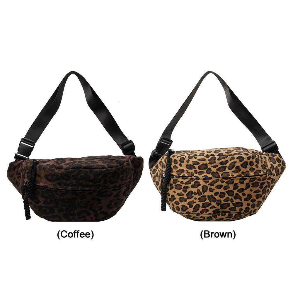 Leopard Print Waist Fashion Chest Large Capacity Adjustable Strap Bum Zip Closure Vintage Belt Chic Hobo Bag bag