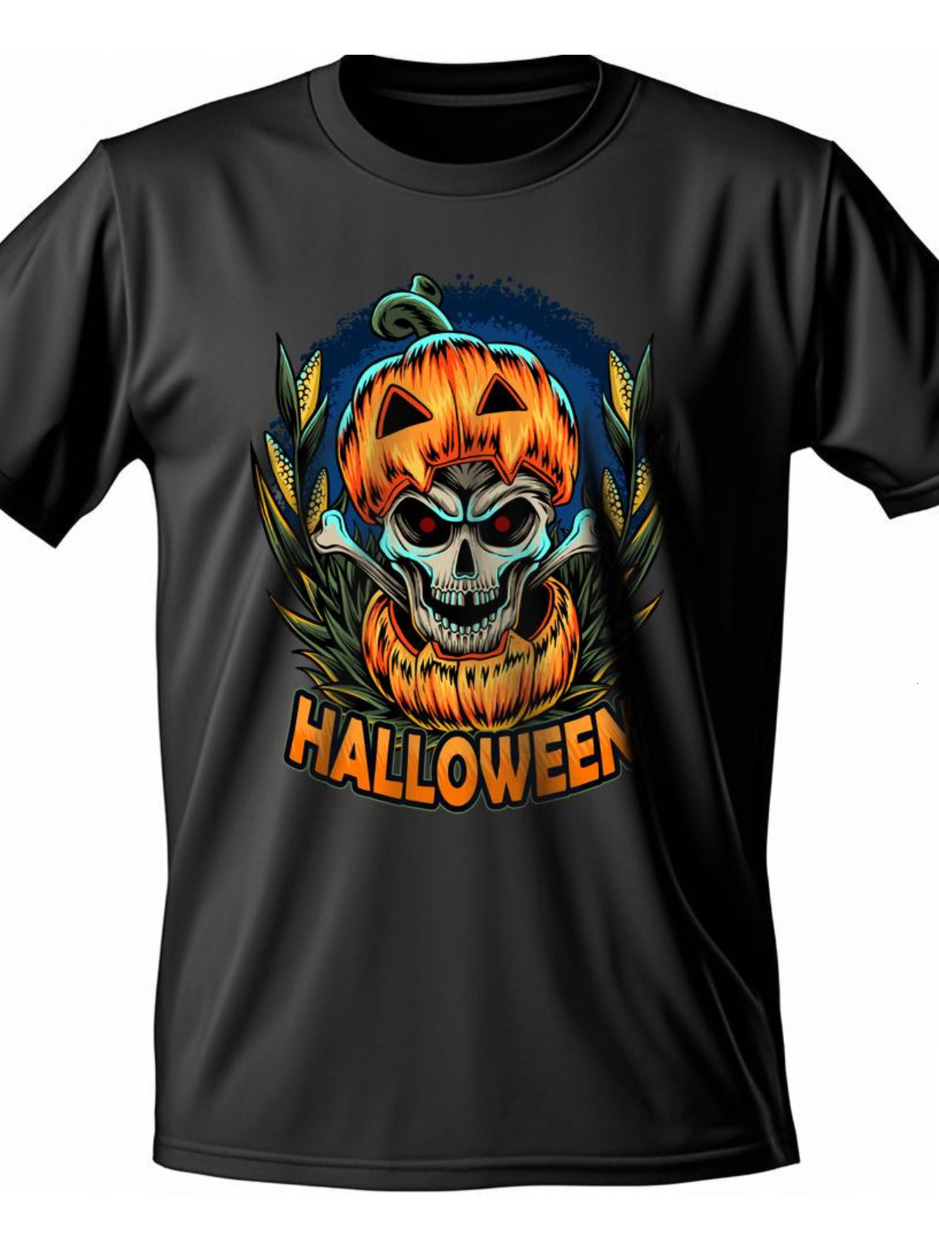 Dongdumaoyi 180G Adult Round Collar Graphics S-3Xl Black White Short Sleeve Cotton Text T Shirts Men Halloween 3eab