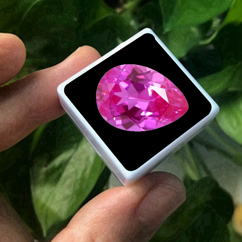 Natural Pink Ruby 13x18mm 15.0Cts Pear Cut VVS Sri-Lanka Loose Gemstone For Diy Jewelry Beads 250617