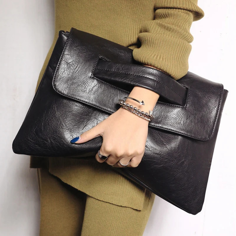 Women Clutches PU leather Crossbody Bags for female Shoulder messenger bag Laptop Bag For Macbook Pouch Bag big Ladies handbag 250617