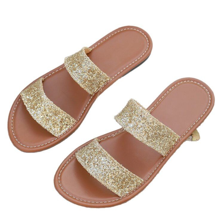 Women's cross-border plus size flat shoes summer new women's sandals designer sandals fashionable women's slippers