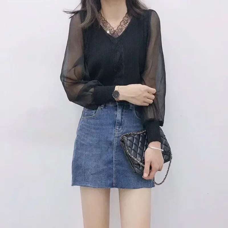 Cardigan for Women Loose Korean Style Knitted Sweater Woman Solid Novelties in Aesthetic Fashion 2025 Top With Long Sleeves Chic