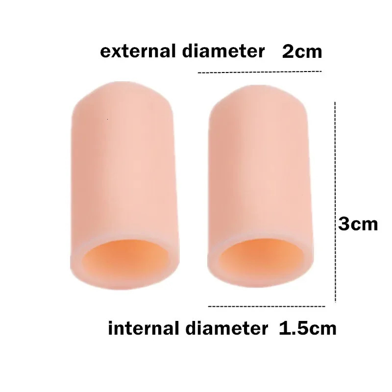 2Pcs Silicone Finger Toe Protector Chicken Eye Toe Cover Thumb Overlap Pain Relief Sleeve Cover Toe Separators Foot Care Tools 250613