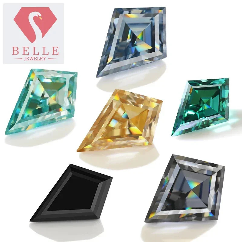 Stones Kite Cut Multi Color Loose Diamond Test Passed Gemstone Speical Cutting VVS1 Handmade Premium Gem F 250617