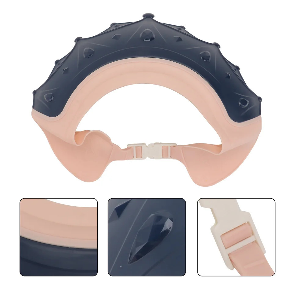 2 Pcs Hair Wash Cap Kids Shampoo Shower Caps for Washing Water Proof Infant Navy 250617