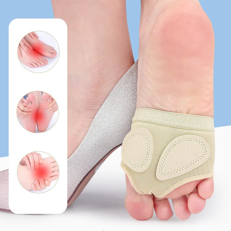 RHBJ 2Pcs=1Pair Girls Women Belly Dance Shoes Soft Sole Feet Protection Toe Pad Well Foot Care Tool Relief Feet Pain Toe Pad 250613
