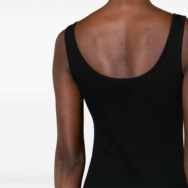 Womens Dresses Bodycon Dresses for Women Clothes Women Designer 855 New 2025 Solid Color Round Neck Slim Fit Long Knitted Vest Dress Slimming Sexy Out