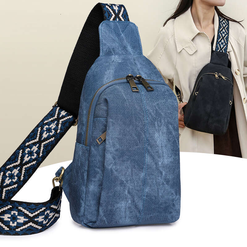 Women's Chest Waist Bag Casual For Women Outdoor Travel With Wide Shoulder Strap Crossbody bag