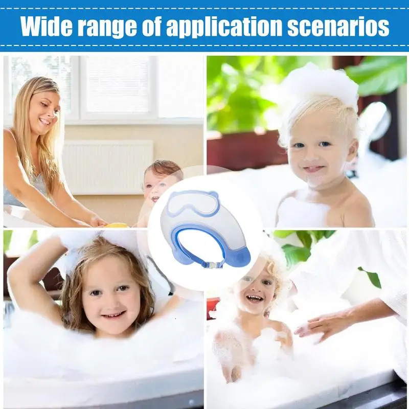 Bath Visor For Toddler Waterproof Adjustable Kids Shower Cap Bathing Accessories For Girls Boys Shampoo Hair Washing 250617