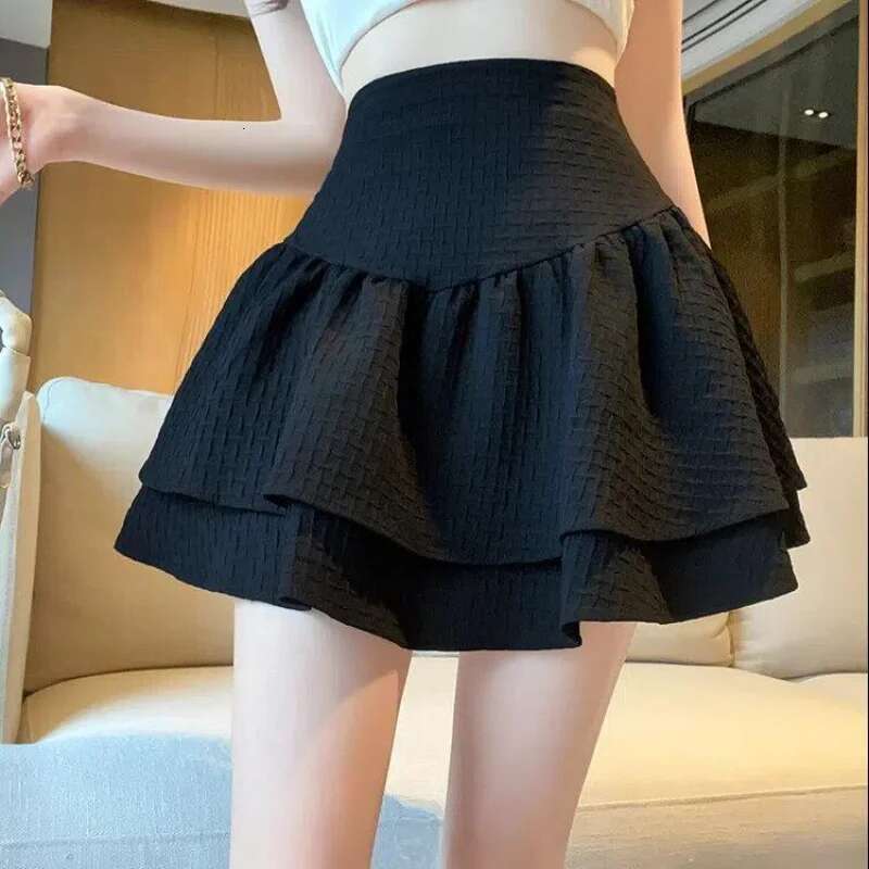 Womens Skirt Pleat Sexy Mini Short Flare High Waist Pleated Ruffle Skirts for Women Korean Style Modest Luxury Y2k V Clothing