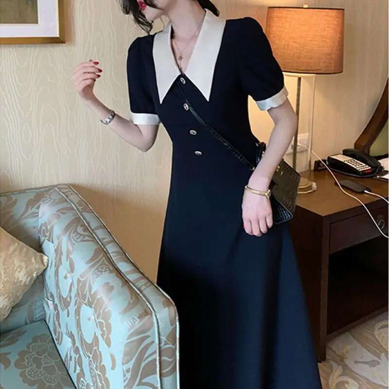 Female Dresses 2025 Birthday Womens Dress Clothing Graduation Formal Occasion Midi Chic and Elegant Pretty Aesthetic Promotion
