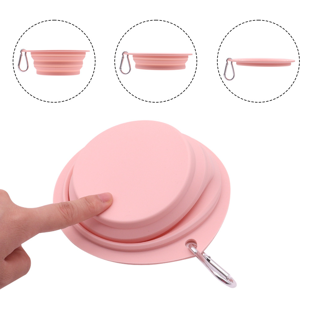 Designer Dog Bowl Feeders Silicone Pet Supplies Folding Portable Outdoor Cat Food Water Bowls For Small, Medium Large Dogs