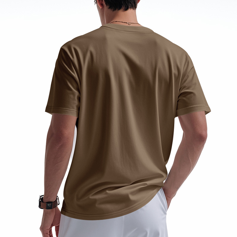 polo shirt Summer men's T-shirt New trendy top V-neck button Henry shirt short-sleeved man European code: S-3XL