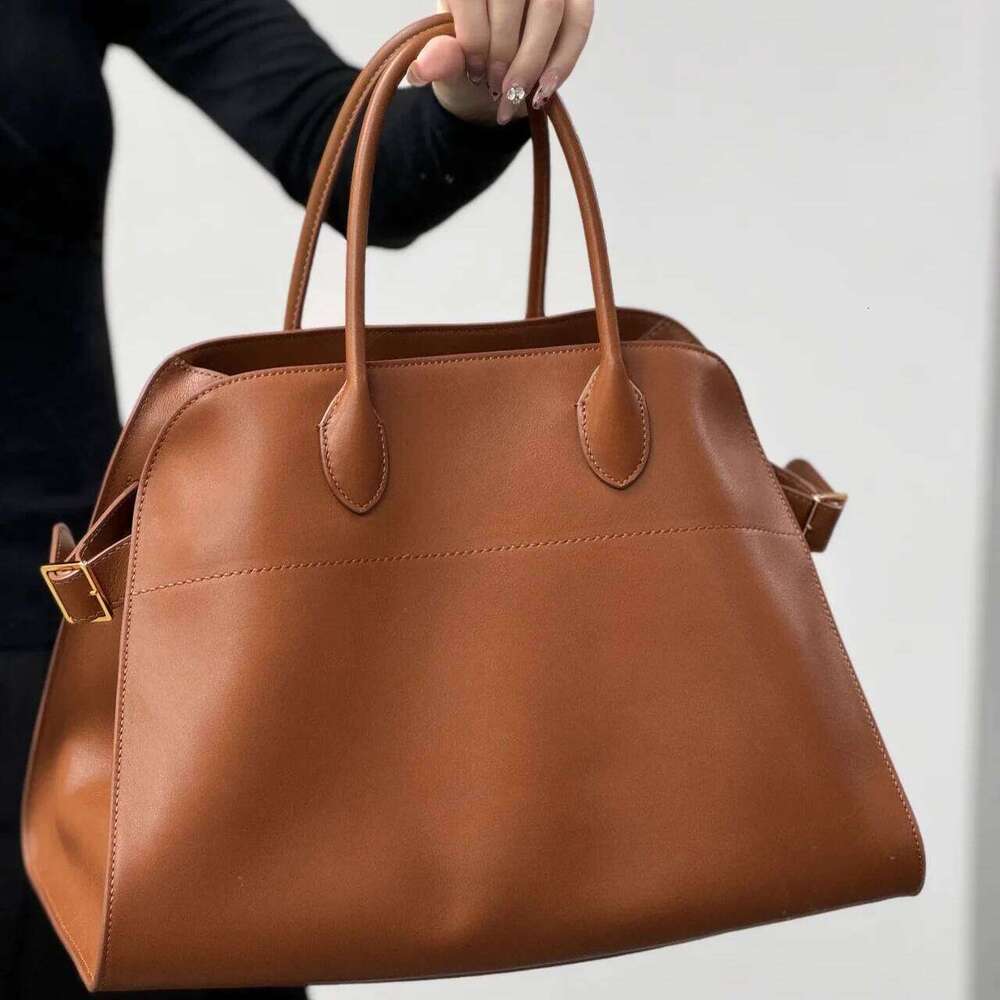 Genuine Leather Oversize Tote Bag 2025 Design Mar1215 Large Capacity Minimalist Frosted Cowhide Fashion Women's Handbag