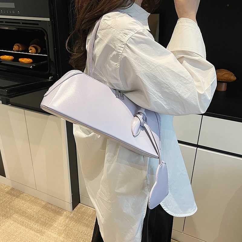 LEFTSIDE Design PU Leather Small Underarm Bags Lady Shoulder Bag for Women 2025 New Trend Short Handle Handbags and Purses Z250617