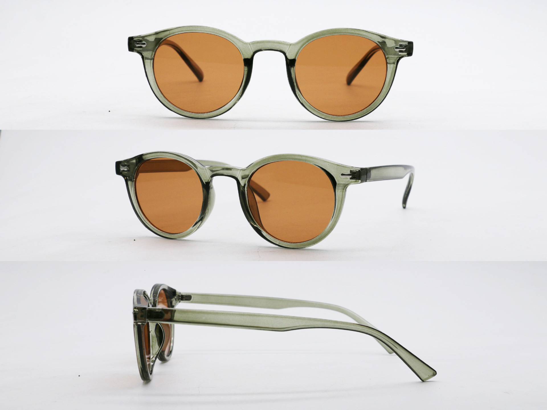 Round Frame Sunglasses with Ocean Lenses for Trendy Men and Women