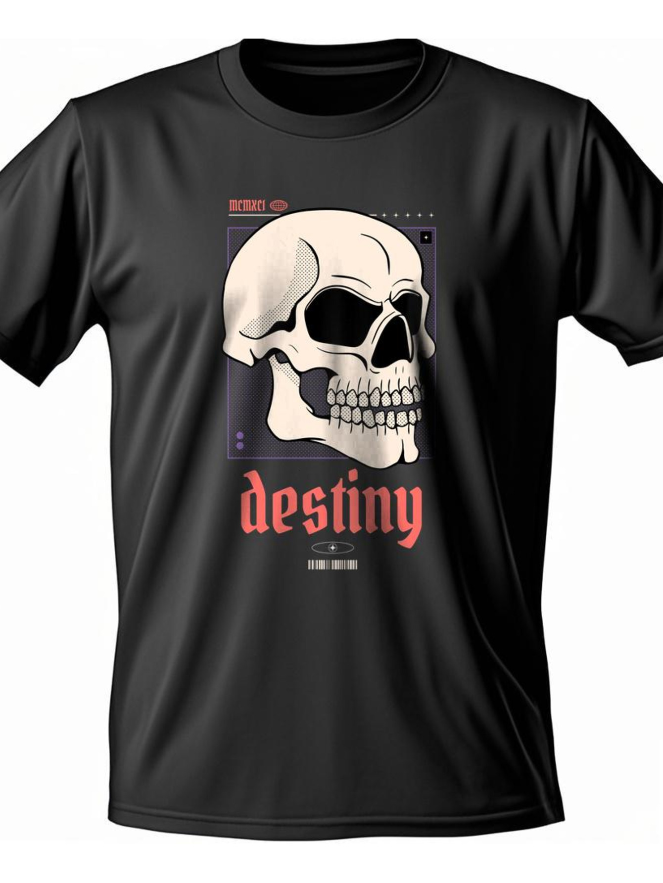 Dongdumaoyi White T Shirts Adult 180G Black Round Collar Cotton Men Text S-3Xl Short Sleeve Skull 2f86