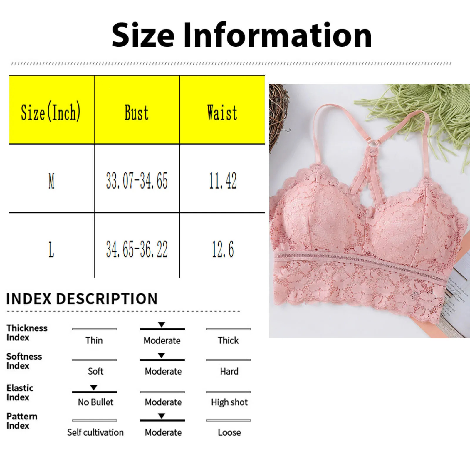 Elegant and Sexy Lace Strapless Bra with Chest Cushion for Women Hollowed Out Wrapped n Plus Size Lingerie 250617