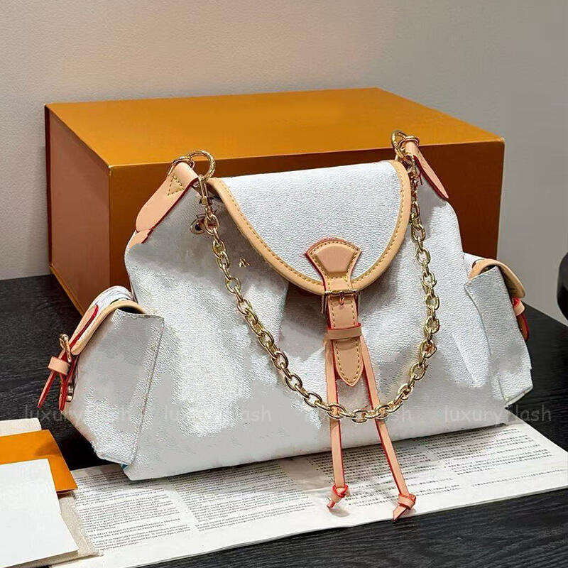 Designer Crossbody Bags New 2025 Odyssee Fashion Women High Quality Vintage Leather Trim Colorful Chain Shoulder Bags with 2 Pocket