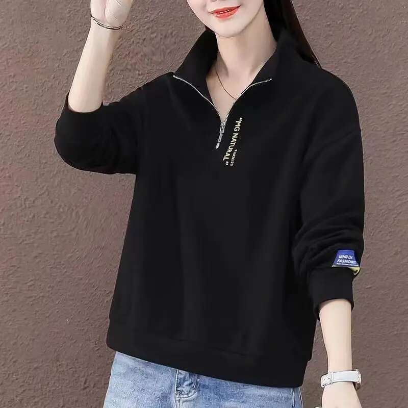 Red Pullovers Full Zip Up Woman Clothing with Zipper Womens Sweatshirt High Quality Trend Novelty Top Dropshiping New in 2000s