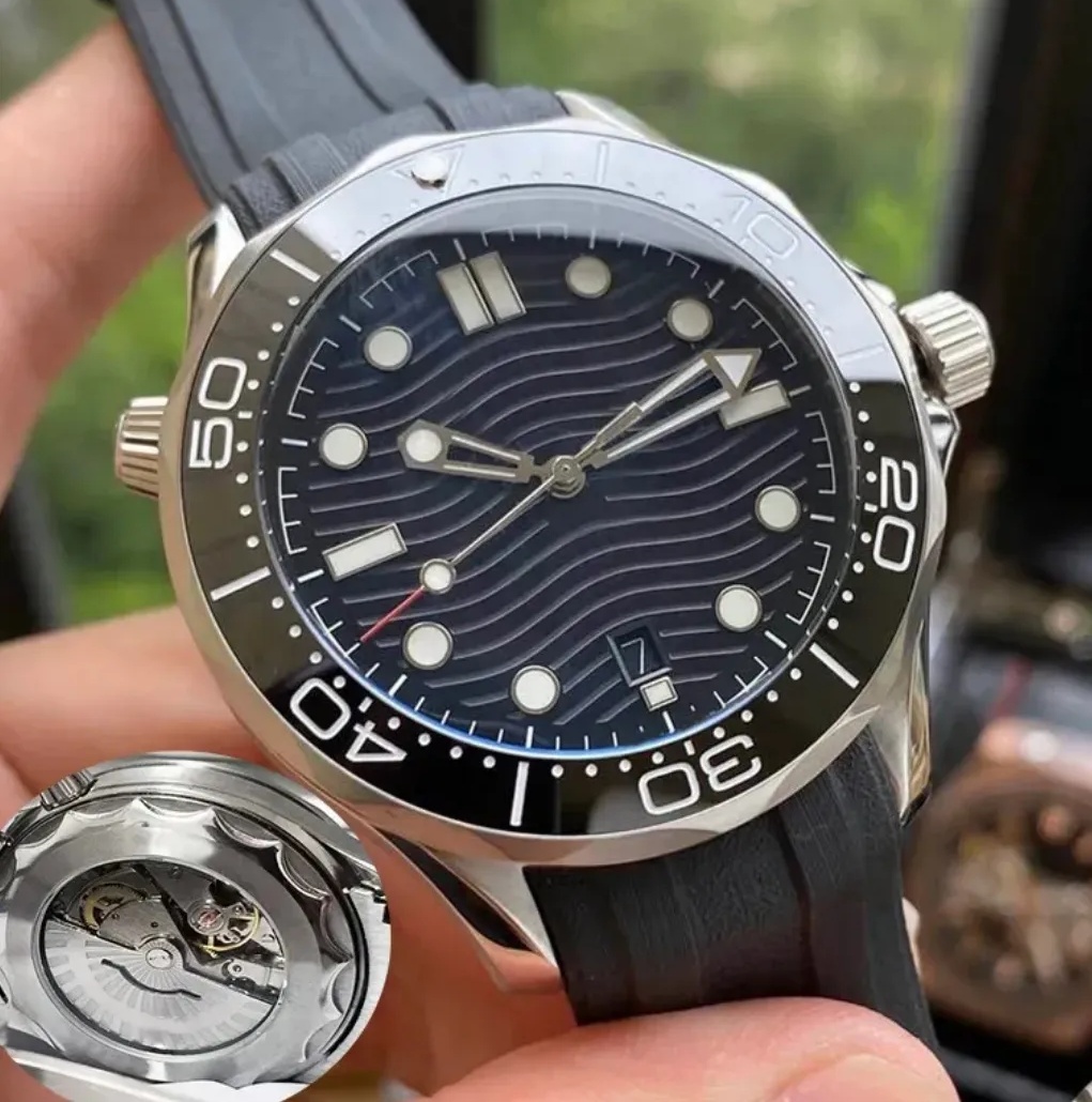 AAAAA omegawatch omegawatchs James Watch 42mm Men Orologio Sapphire Mens Watches Limited Automatic Movement Mechanical Montre de luxe Watch sea master 300