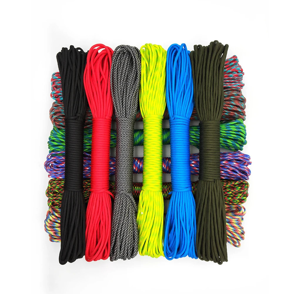 31 Meters Dia4mm 9 stand Cores Paracord for Survival Parachute Cord Lanyard Camping Climbing Rope Hiking Clothesline y250611
