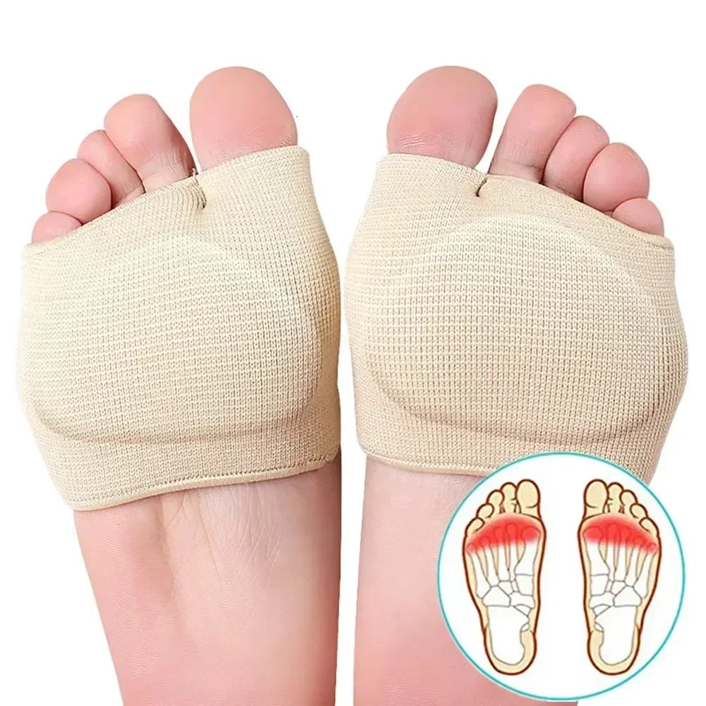 Metatarsal Pads for Women and Men Forefoot Pad for Ball of Foot Pain Relief Insoles Half Sock Support Soft Gel Foot Cushion 2pcs 250613