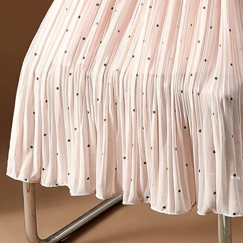 Pleat Womens Skirt Chiffon Fringe Tulle Mesh Skirts For Woman To Knees Length Pleated Clothes Y2k Casual Offer Youthful Emo V