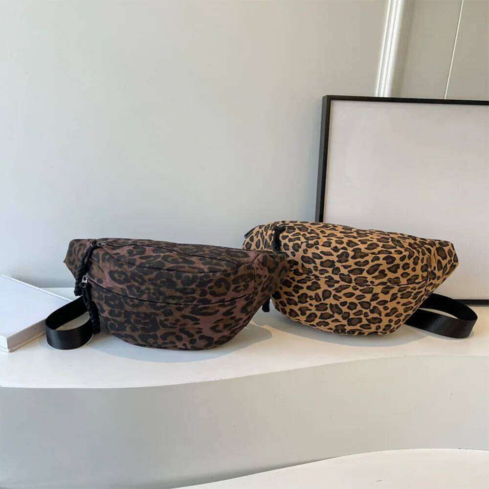 Leopard Print Waist Fashion Chest Large Capacity Adjustable Strap Bum Zip Closure Vintage Belt Chic Hobo Bag bag
