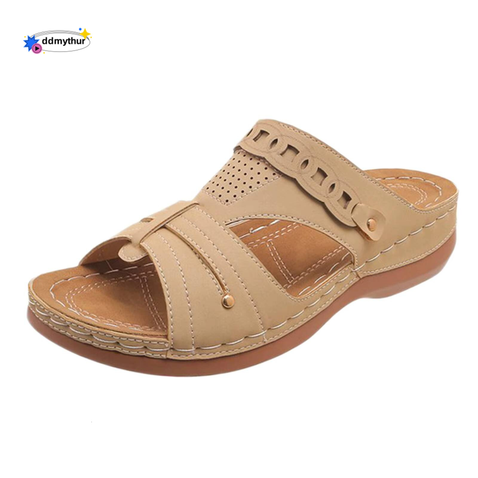 Socks For Women Washable Summer Fashion Open Toe Slope Heel Leather Solid Color Sandals Womens Cute Slippers 2024 ddmythur