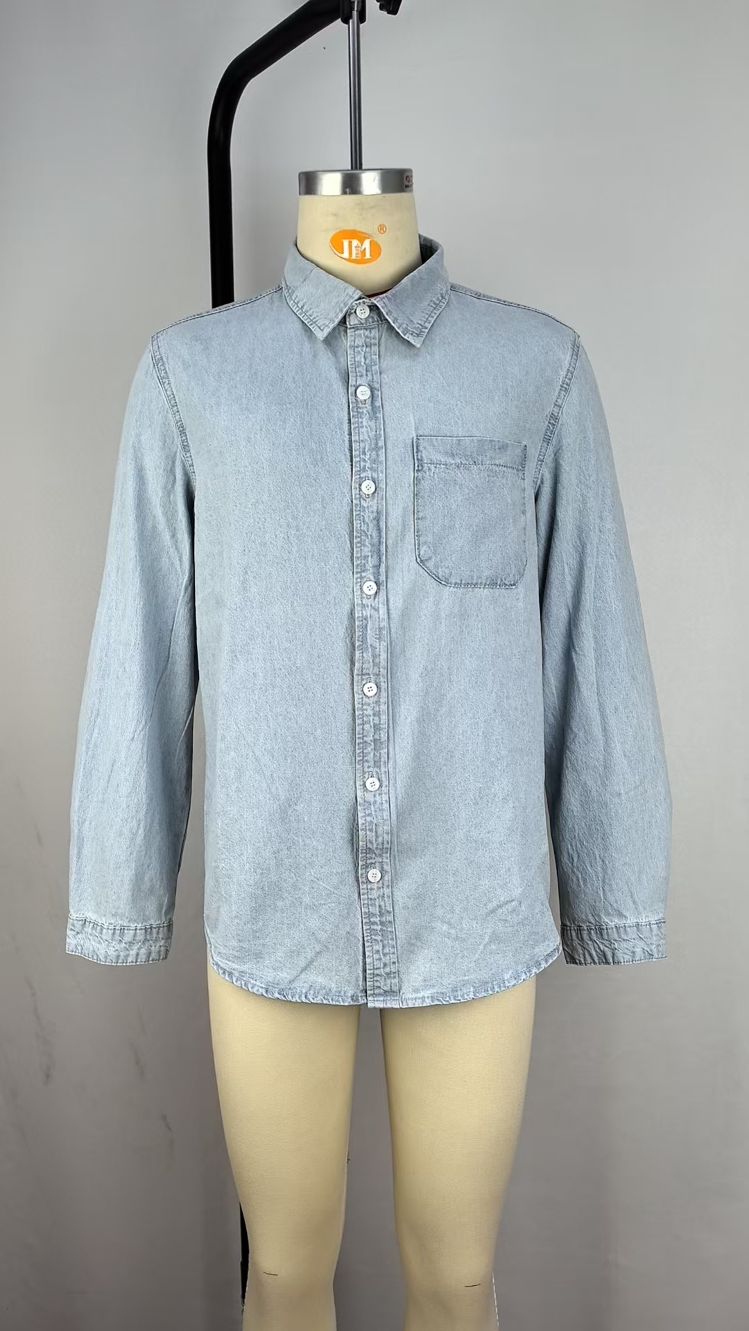 Durable Cotton Blend Jacket for Men Versatile Blue Fabric a wide range of styles