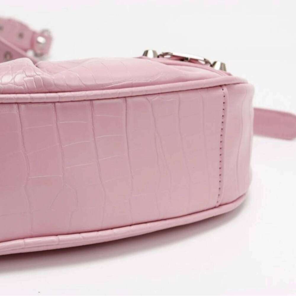 Shoulder Crossbody Female Gothic Rivet Crocodile PU Leather Saddle Bag With Purse Vintage Grunge Punk Rock Fashion Y2k