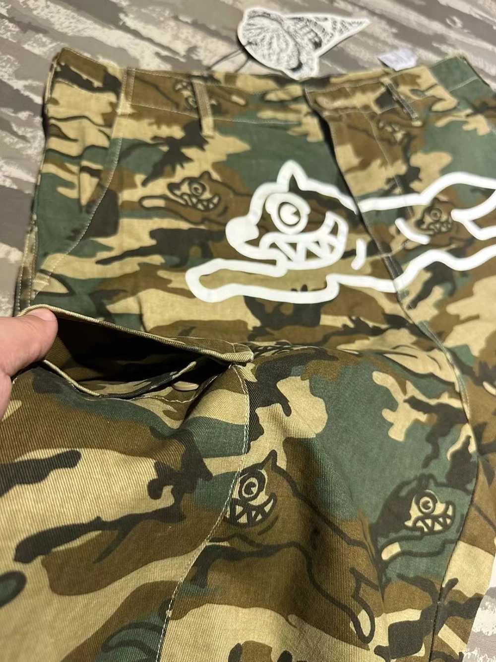 25ss Icecream Running Dog Shorts Trendy American Brand Camouflage Cargo Shorts Multi-Pocket Casual Outdoor Short Pants Z250617