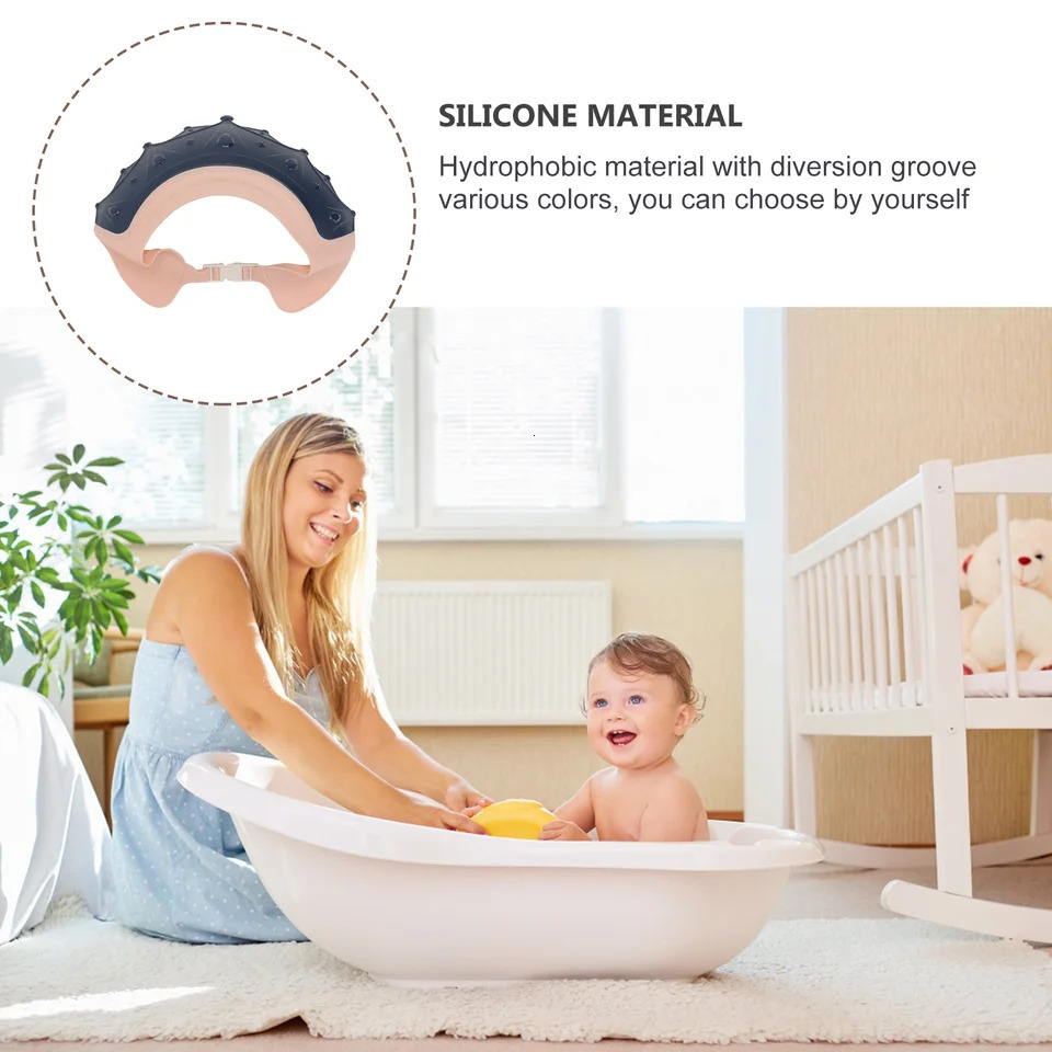 2 Pcs Hair Wash Cap Kids Shampoo Shower Caps for Washing Water Proof Infant Navy 250617