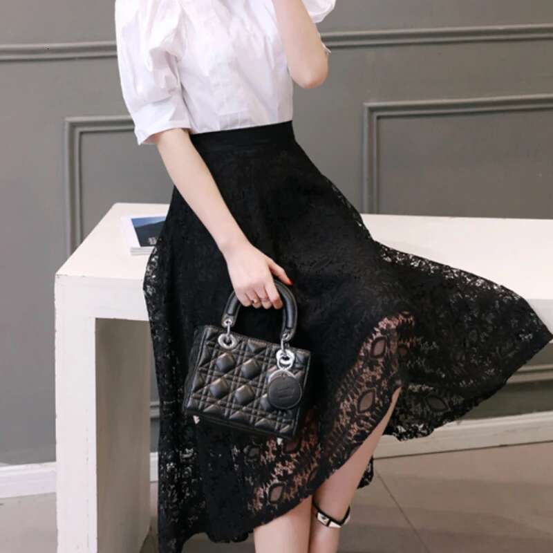 Woman Skirt Patchwork A Line High Waist Skirts for Women Modest Luxury Elegant Clothing Trend 2025 Sales Korean Fashion V Summer