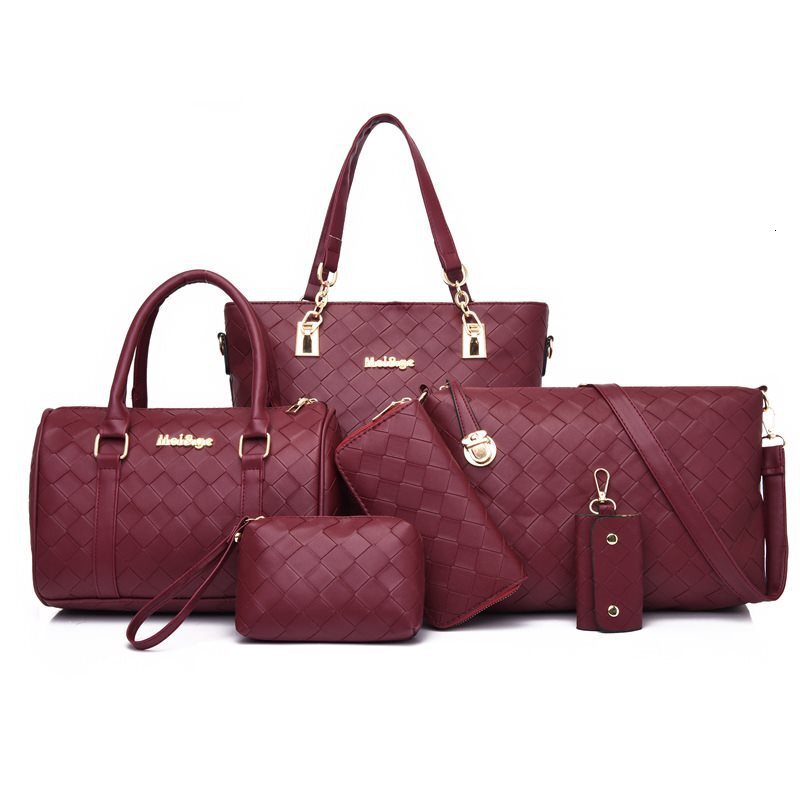 Free Shipping 2025 New Designer Bag Fashionable And High-quality Shopping Bag Women's Retro Multiple Piece Set Mother And Women's Bag Woven 