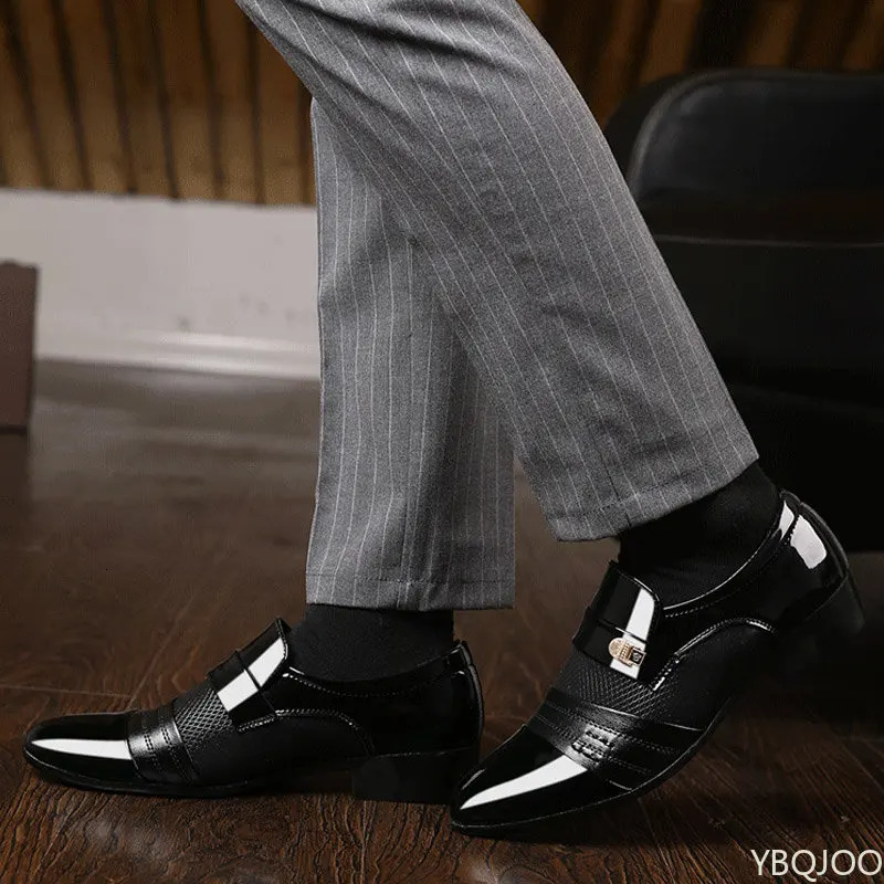 Shoes Men Slip on Dress Oxfords Fashion Business Classic Leather MenS Suits Man Shoes2023 250612