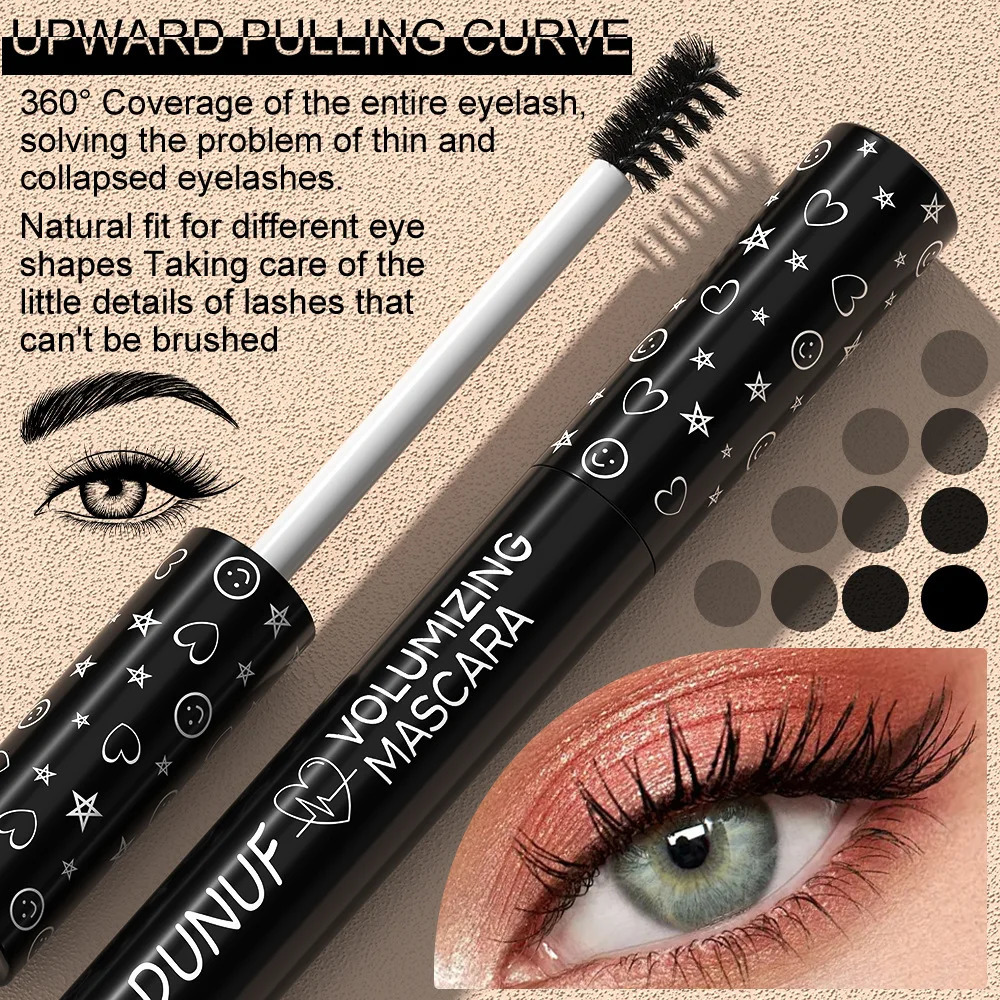 Colorful Curling Mascara Waterproof Fast Drying Eyelashes Multicolor Lashes Makeup Lasting White 250606