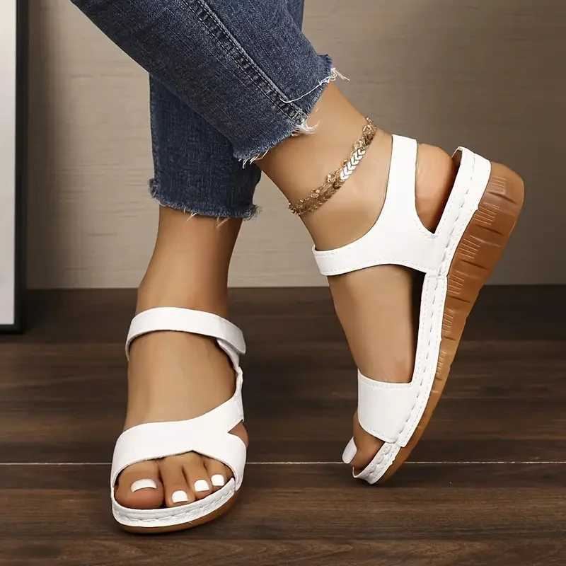 Women Sandals 2025 New Summer Beach Sandals Women Heels Sandalias Casual Wedges Footwear Summer Shoes Soft Heeled Sandals Woman Z250617