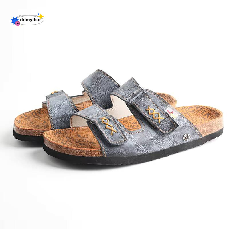 TMA EYES Summer New Fashionable Simple Comfortable Breathable Leather Casual Women's Flat bottom sandals ddmythur