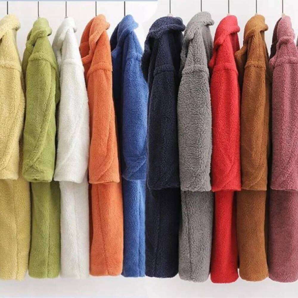 11 Candy colors Winter Lapel Hairy Shaggy Faux Fur Long Teddy Coat Woman Shearling Fluffy X-Long Jacket Keep Warm Outerwear