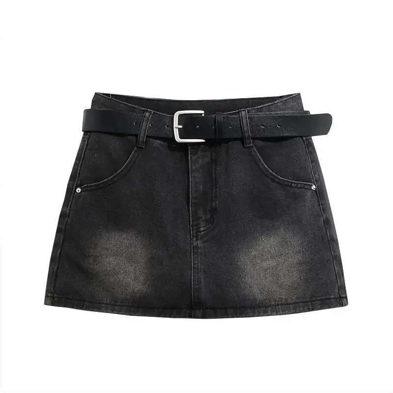 Gyaru Jeans Skirts for Women Mini High Waist Tight Sexy Wrap Aesthetic Korean Style New in Cheap Quality Woman Denim Skirt Short