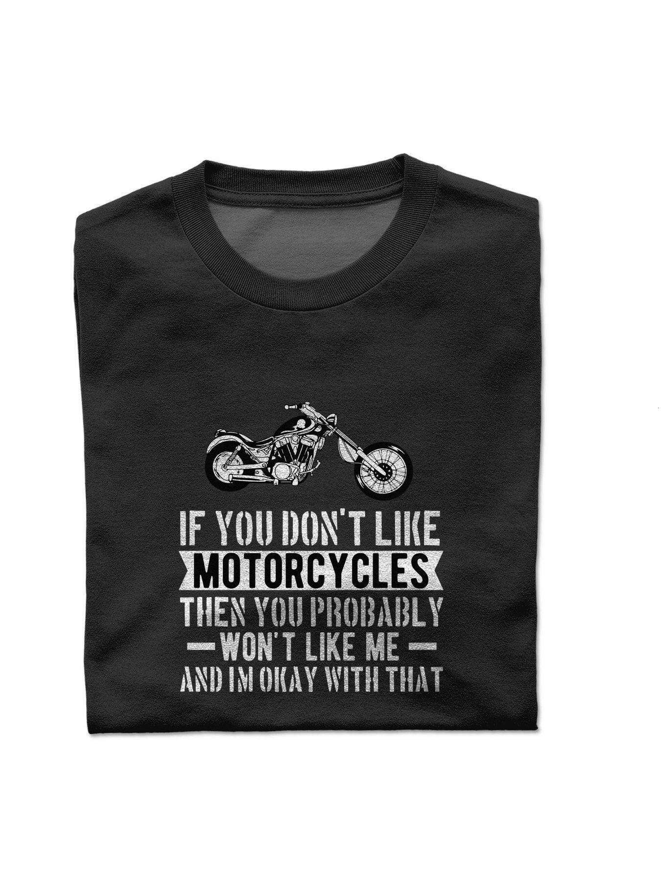 Dongdumaoyi Cotton Short Sleeve Black Adult S-3Xl White Men Motorcycle T Shirts Text 180G Round Collar 3dbc
