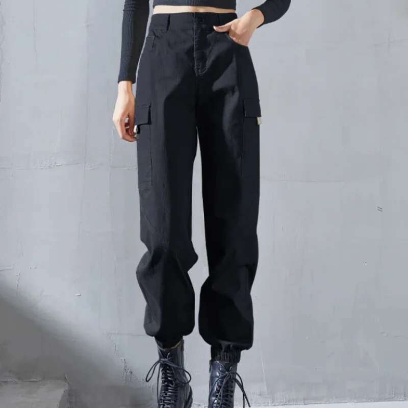 Baggy Korean Fashion Pants for Women Casual Loose Harajuku Trends 2025 Y2k Streetwear Cotton Slacks Original 90s Woman Trousers