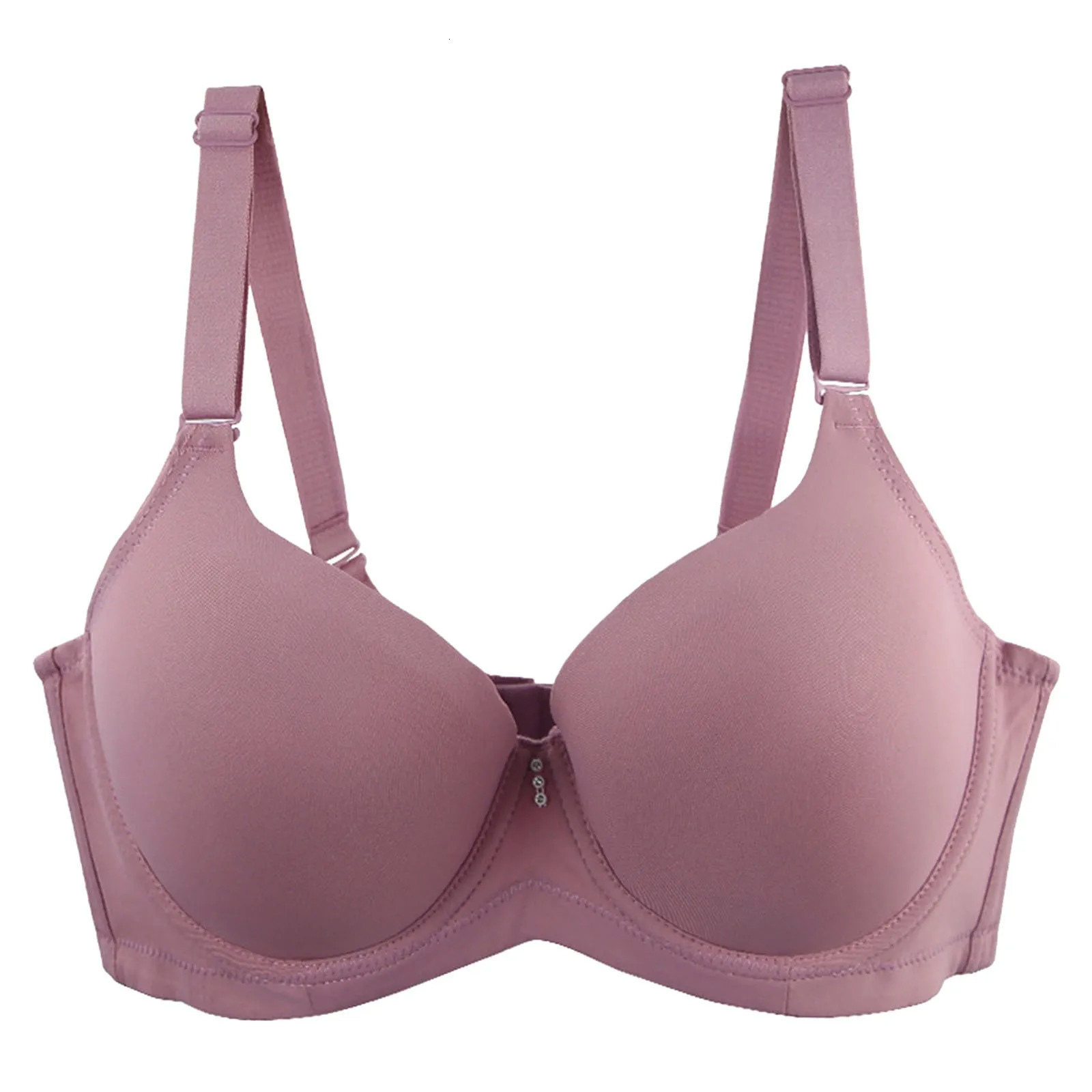Women Back Button Shaping Cup Adjustable Shoulder Strap Large Size Underwire Bra Women Embroidery Plus Size Bra 250617