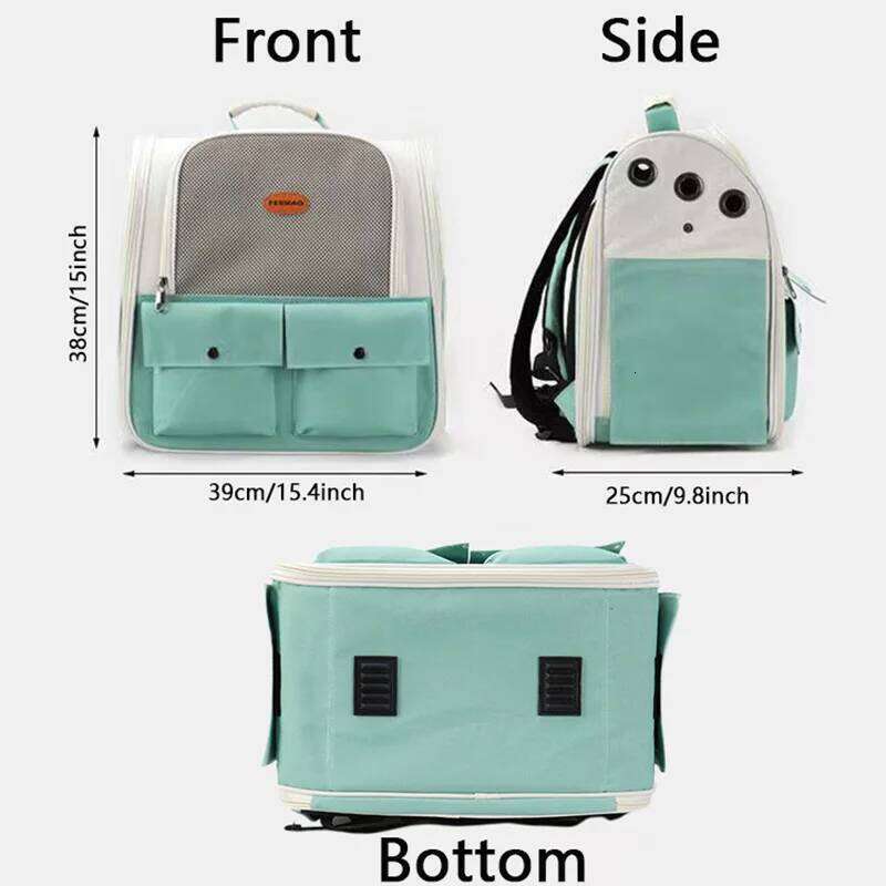 Designer Bag Pet Portable And Small Dogs Outdoor Foldable Ventilated Design Large Cat Dog Backpack Carrier Bag