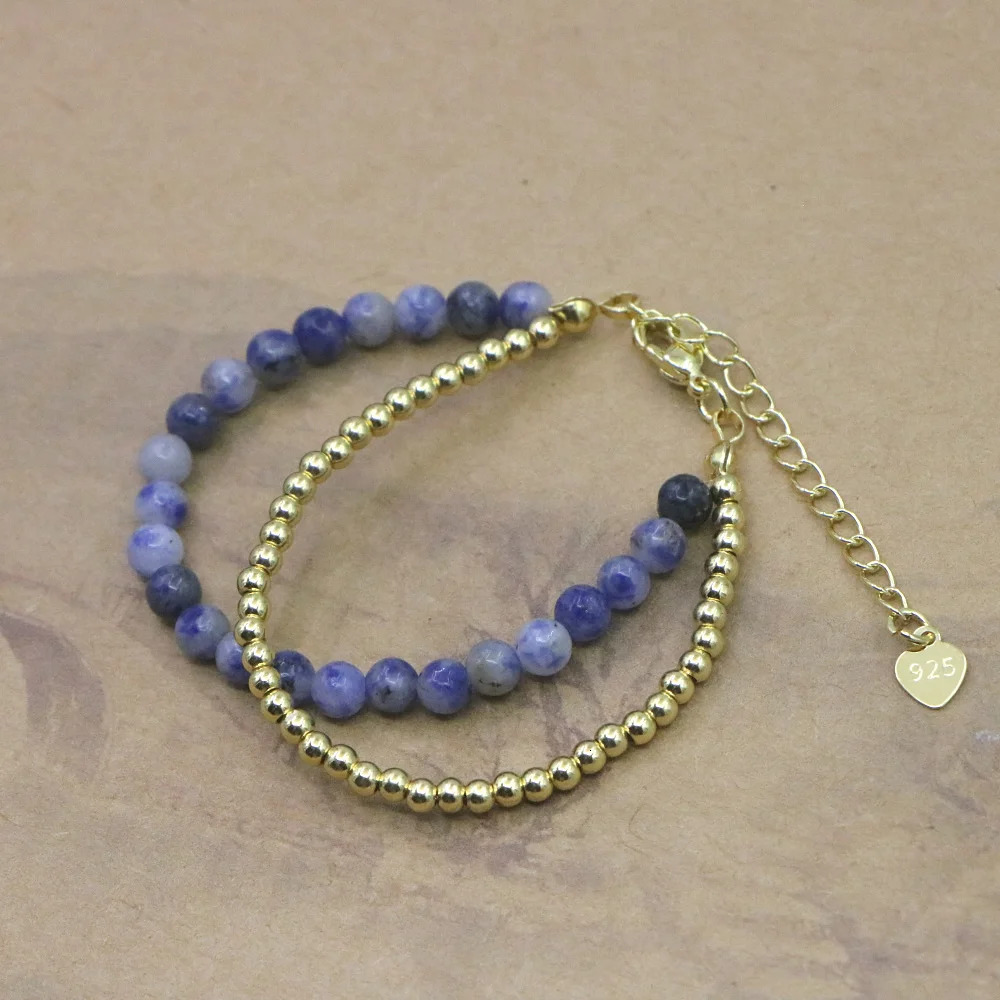 Lovely Fashion Natural Stone Bead Bracelet Baby Girls Lobster Clasp Accessories Yoga Christmas Wedding Gift Jewelry Charm 250613